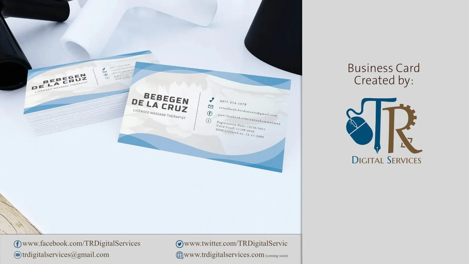 Bebegen De La Cruz Business Card Design