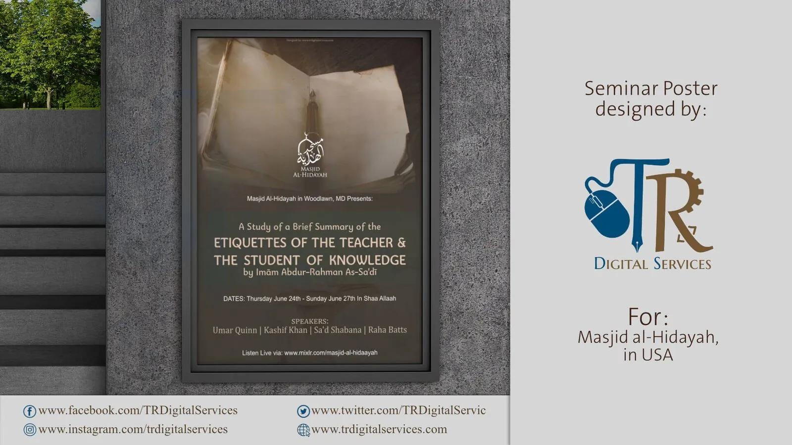 Seminar Poster – Masjid al-Hidaayah, USA - Project Image