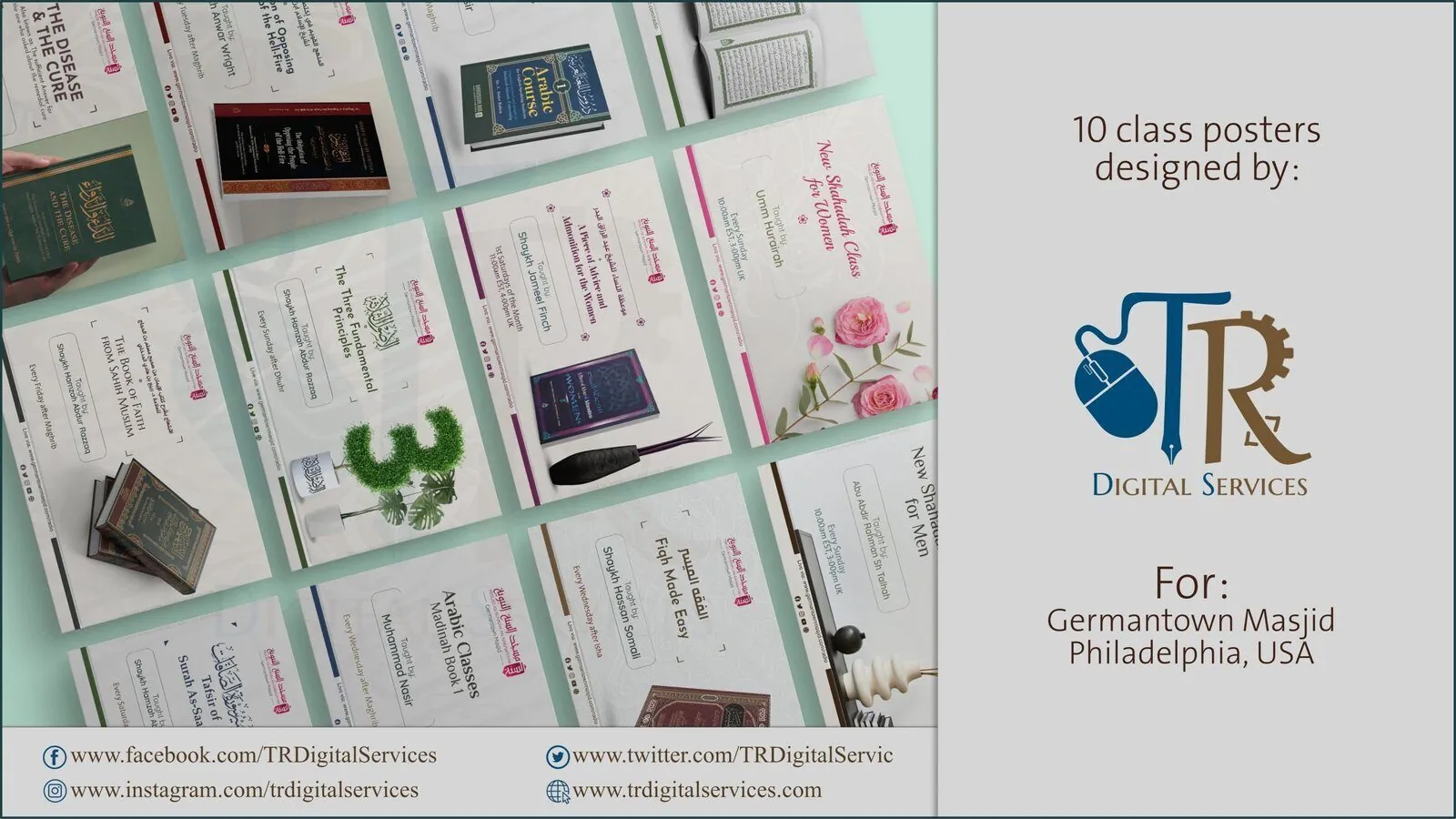 10 Class Posters for Germantown Masjid - Project Image