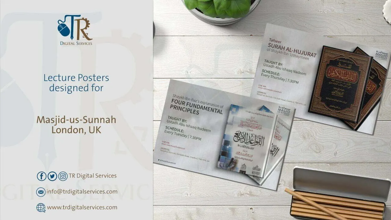 Lecture Posters of Masjid-us-Sunnah - Project Image