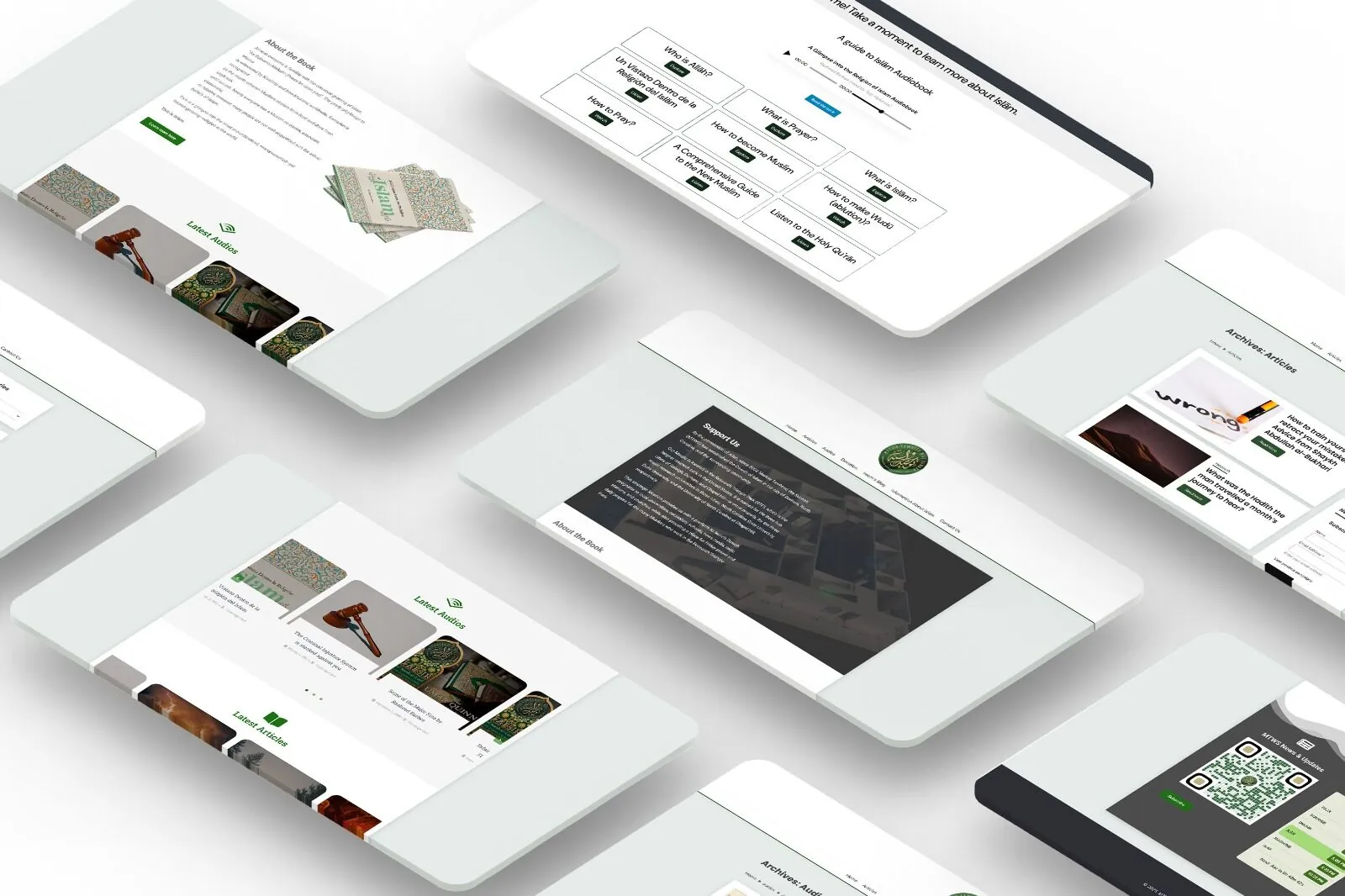 Website for Masjid Huda Sheffield - Project Image