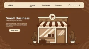 Freepik edit flatstyle vector illustration of a web homepage fo