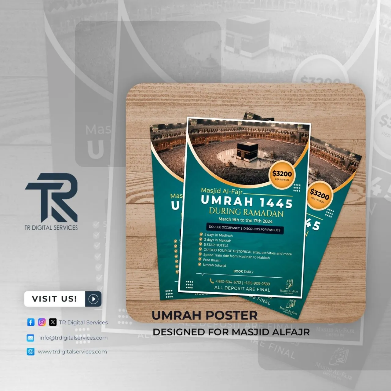 Community Engagement: Masjid Al-Fajr Umrah Poster