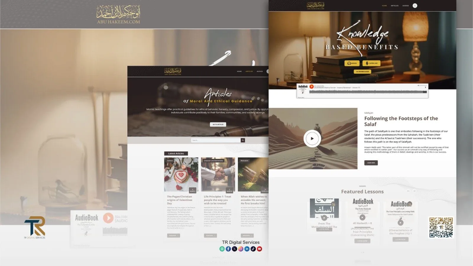 Modern & Elegant Website Design for AbuHakeem.com - Project Image