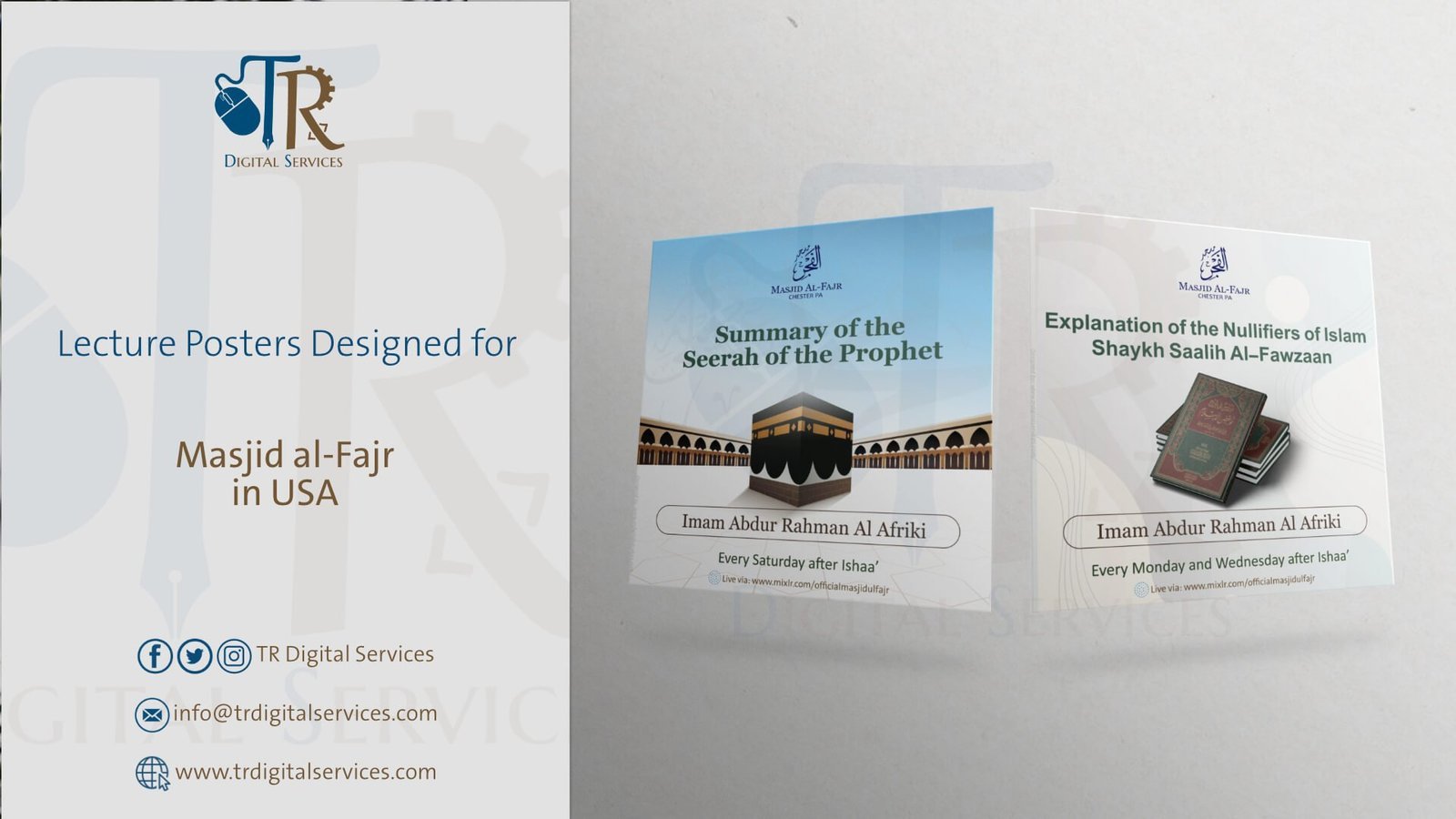 Lecture Poster Designs for Masjid al-Fajr - Project Image