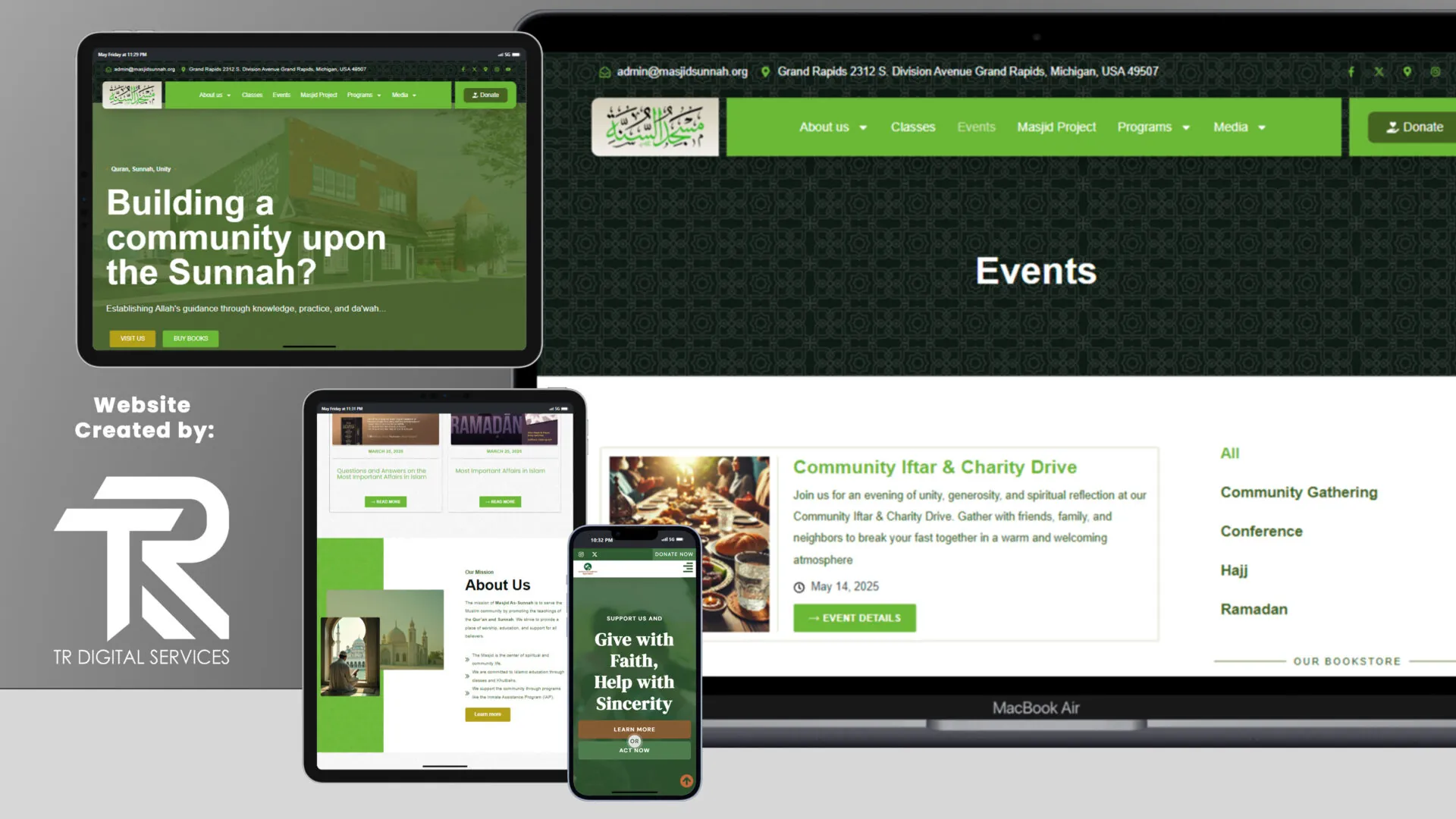 MasjidSunnah.org – Official Masjid Website Redesign