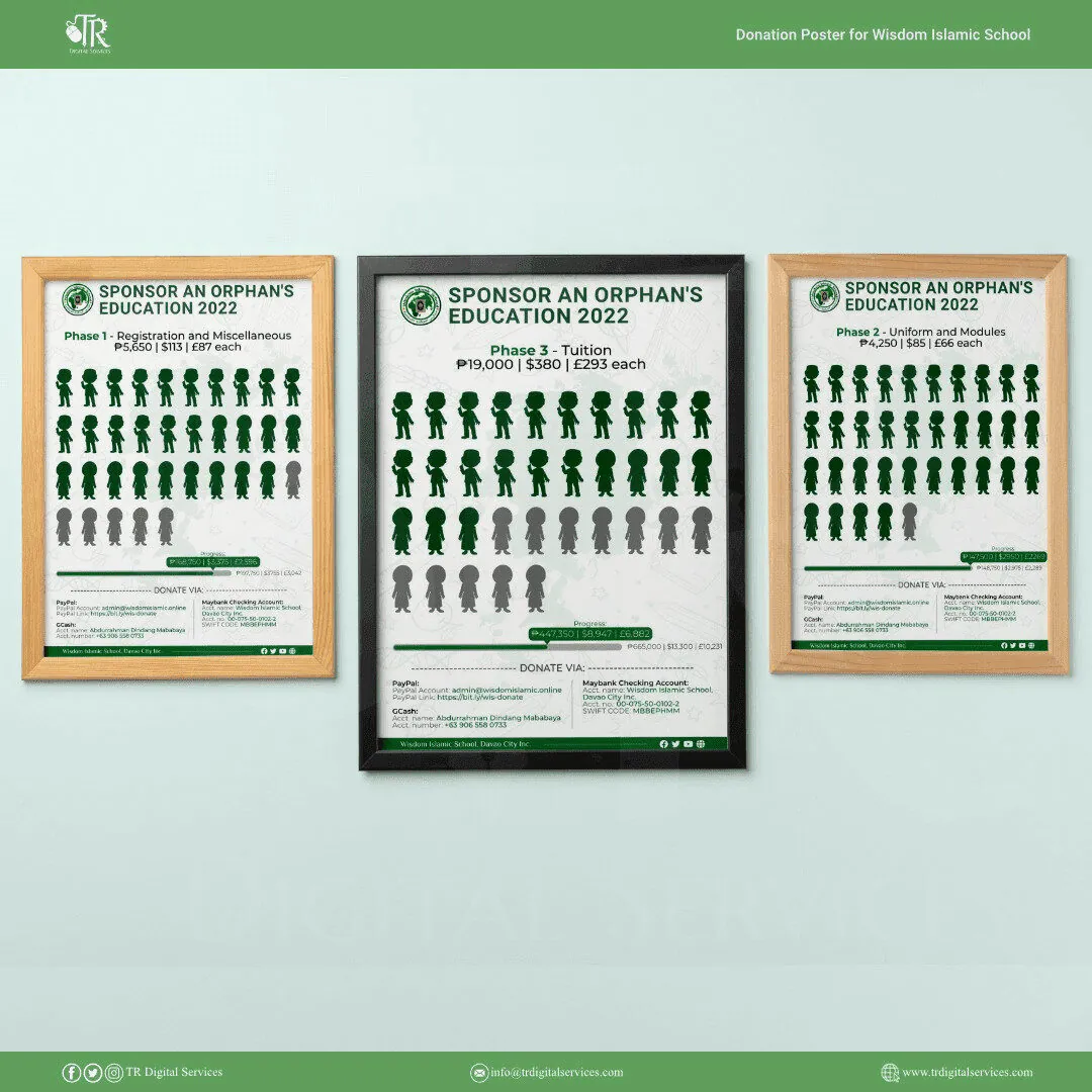 Islamic School Donation Poster – Wisdom Islamic, Davao - Project Image