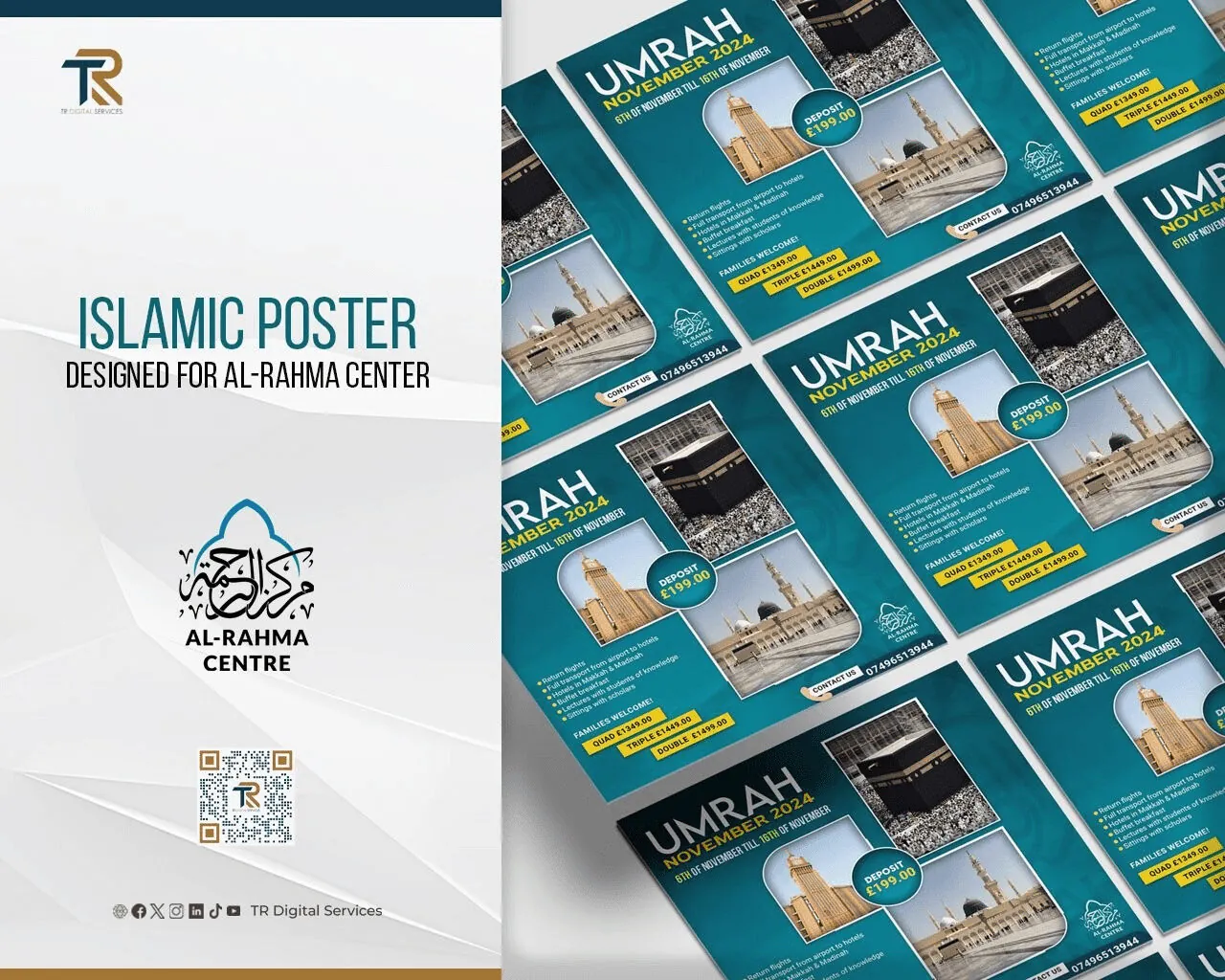 Islamic Poster Design for Al-Rahmah Center - Project Image