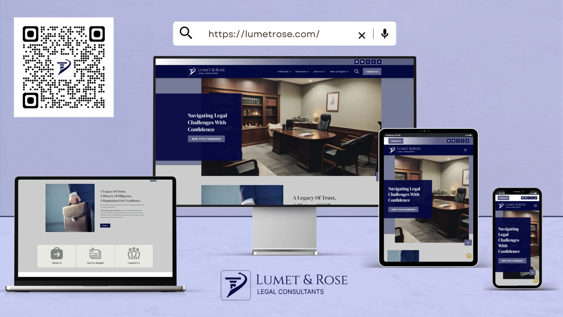 Professional Legal Consultancy Website for Lumet & Rose Legal Consultants - Project Image