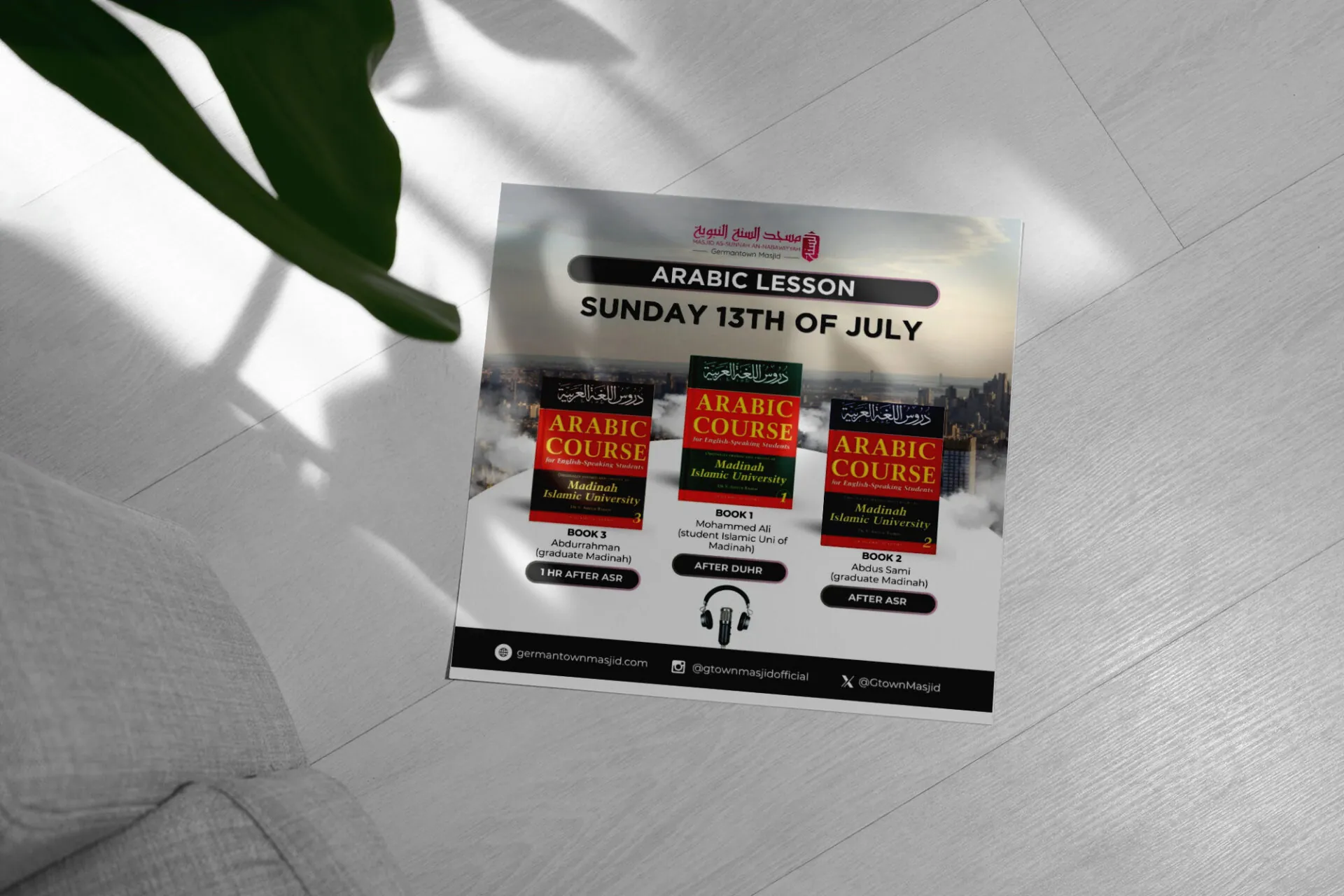 Square paper flyer mockup 2