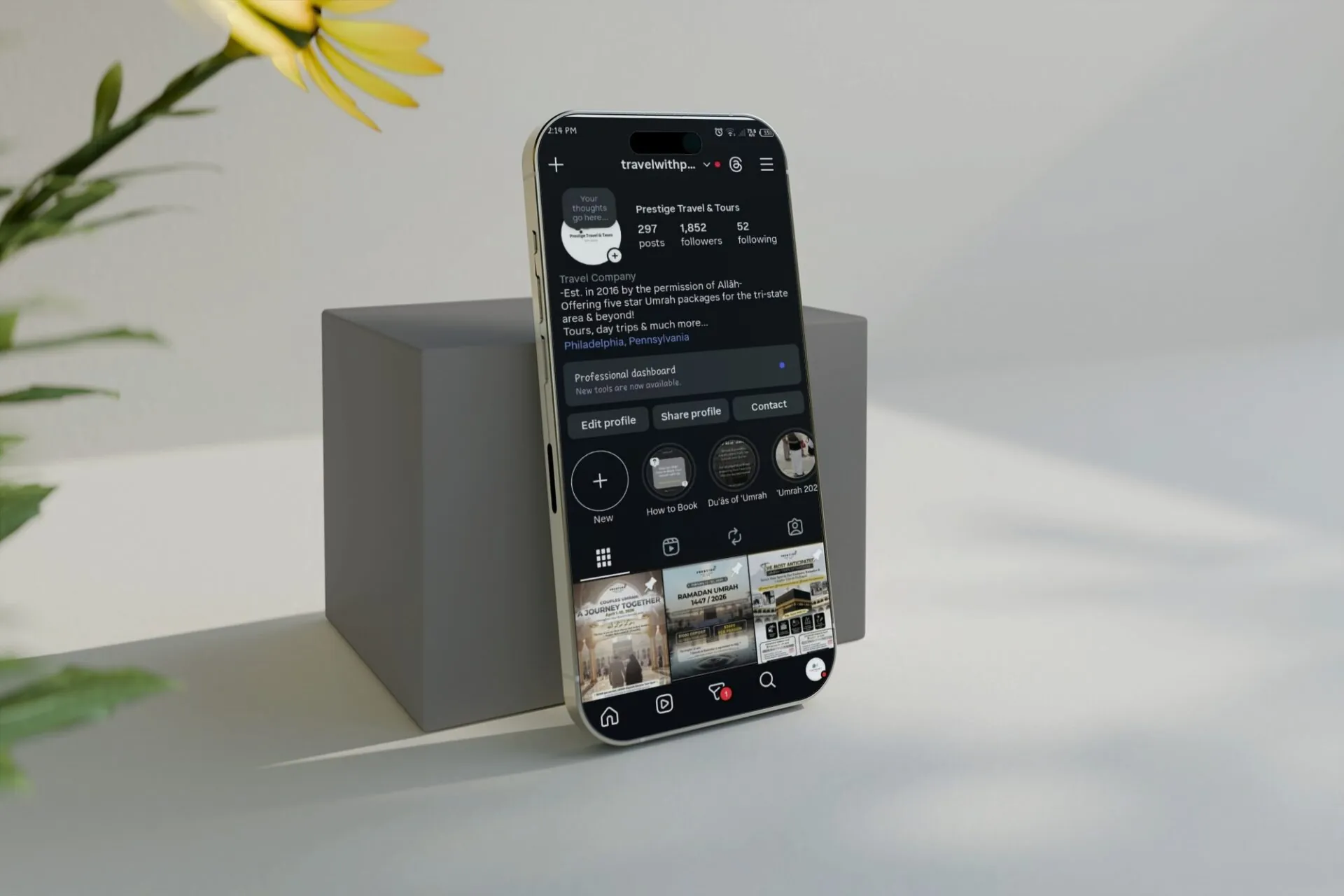 Realistic smartphone mockup