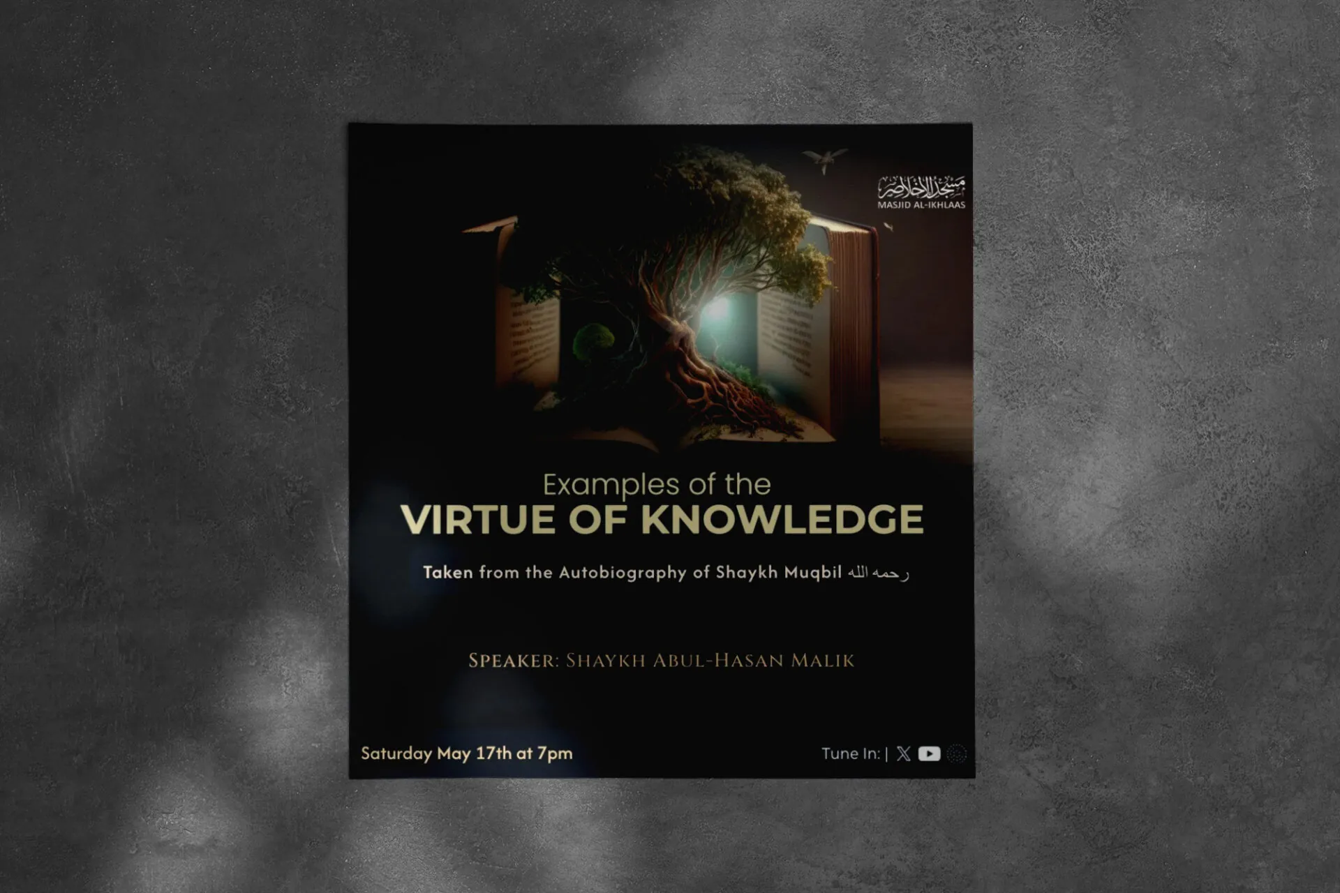 Square paper flyer mockup